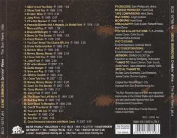 CD Gene Simmons: Drinkin' Wine - The Sun Years, Plus