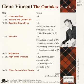 6CD/Doos Gene Vincent: The Outtakes