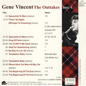 6CD/Doos Gene Vincent: The Outtakes