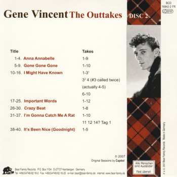 6CD/Doos Gene Vincent: The Outtakes