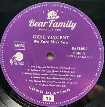 CD/EP Gene Vincent: We Sure Miss You
