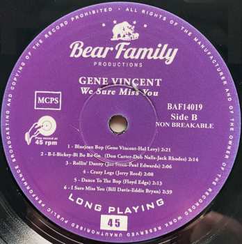 CD/EP Gene Vincent: We Sure Miss You