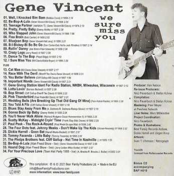 CD/EP Gene Vincent: We Sure Miss You