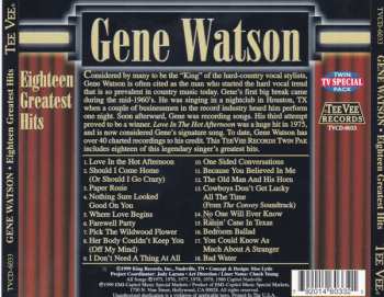 CD Gene Watson: Eighteen Greatest Hits