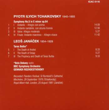 CD Pyotr Ilyich Tchaikovsky: Symphony No.5 / Taras Bulba