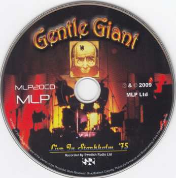 CD Gentle Giant: Live In Stockholm '75 DLX