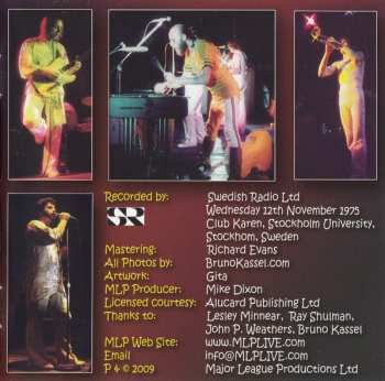 CD Gentle Giant: Live In Stockholm '75 DLX