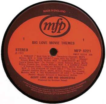 LP Geoff Love & His Orchestra: Big Love Movie Themes