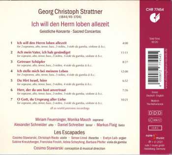 CD Miriam Feuersinger: Ich Will Den Herrn Loben Allezeit - Geistliche Konzerte