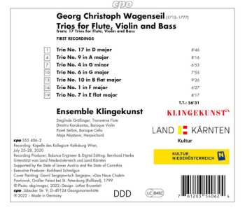 CD Georg Christoph Wagenseil: Trio Sonatas