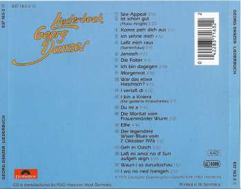 CD Georg Danzer: Liederbuch