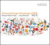 Album Jörg Widmann: Donaueschinger Musiktage 2006 Vol. 2