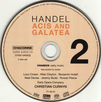 SACD Georg Friedrich Händel: Acis And Galatea