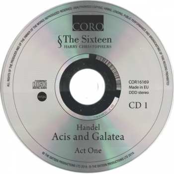 2CD Georg Friedrich Händel: Acis And Galatea