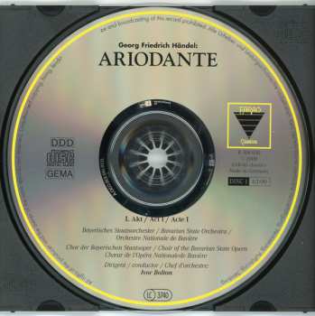 3CD/Doos Georg Friedrich Händel: Ariodante
