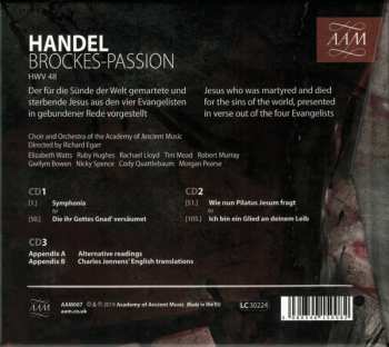 3CD/Doos Georg Friedrich Händel: Brockes-Passion