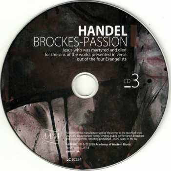 3CD/Doos Georg Friedrich Händel: Brockes-Passion