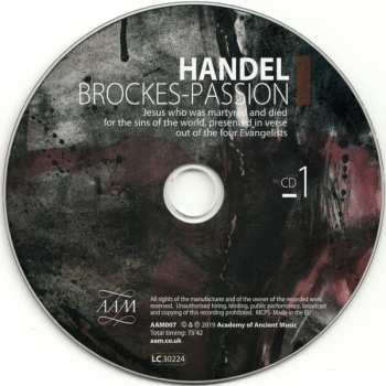 3CD/Doos Georg Friedrich Händel: Brockes-Passion