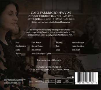 2CD Georg Friedrich Händel: Caio Fabbricio HWV 9A