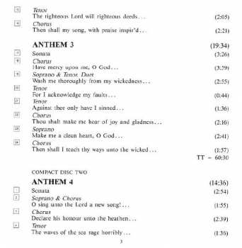 4CD/Doos Georg Friedrich Händel: Chandos Anthems (Complete)