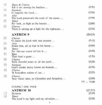4CD/Doos Georg Friedrich Händel: Chandos Anthems (Complete)