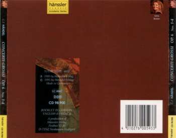 CD Georg Friedrich Händel: Concerti Grossi Op. 6 Nos. 1–4 (Vol. 1)