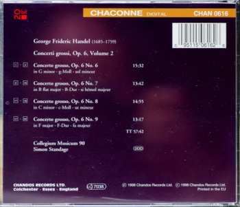 CD Georg Friedrich Händel: Concerti Grossi, Op. 6 Volume 2
