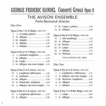 3CD Georg Friedrich Händel: Concerti Grossi Opus 6