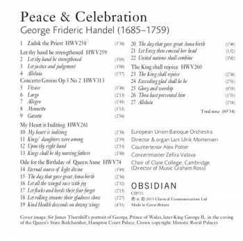 CD Georg Friedrich Händel: Coronation Anthems / Concerto Grosso Op. 3 No 2 / Ode For The Birthday Of Queen Anne