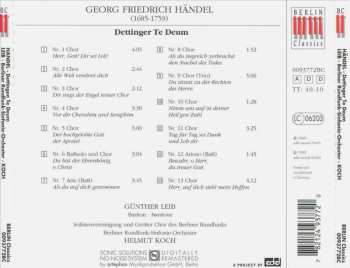 CD Georg Friedrich Händel: Dettinger Te Deum
