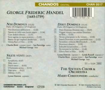 CD Georg Friedrich Händel: Dixit Dominus / Nisi Dominus / Silete Venti