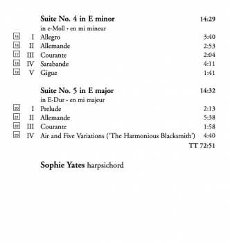 CD Georg Friedrich Händel: Harpsichord Works: Volume 2