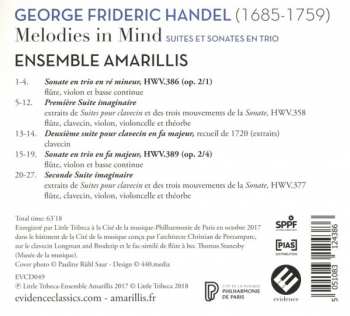 CD Georg Friedrich Händel: Melodies In Mind (Suites & Trio Sonatas)