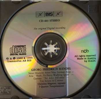CD Georg Friedrich Händel: Neun Deutsche Arien = Nine German Arias