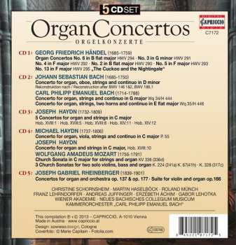 5CD/Doos Johann Sebastian Bach: Organ Concertos