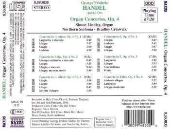 CD Georg Friedrich Händel: Organ Concertos Op. 4