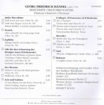 CD Georg Friedrich Händel: Berühmte Oratorienchöre - Famous Oratorio Choruses