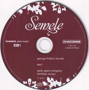 3CD/Doos Georg Friedrich Händel: Semele