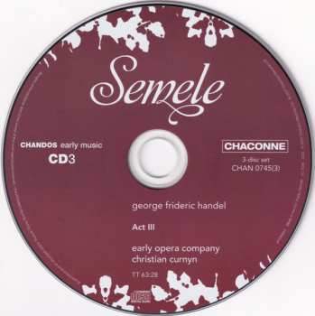 3CD/Doos Georg Friedrich Händel: Semele