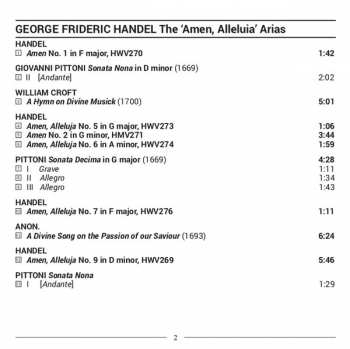 CD Georg Friedrich Händel: The Complete "Amen, Alleluia" Arias, HWV 269-77