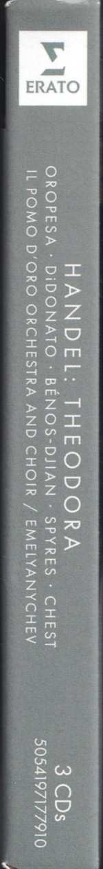 3CD/Doos Georg Friedrich Händel: Theodora