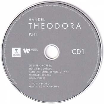 3CD/Doos Georg Friedrich Händel: Theodora