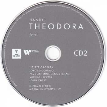 3CD/Doos Georg Friedrich Händel: Theodora