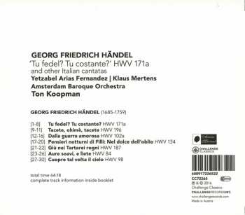 SACD Georg Friedrich Händel: 'Tu Fedel? Tu Costante?' HWV 171a And Other Italian Cantatas