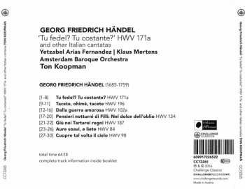 SACD Georg Friedrich Händel: 'Tu Fedel? Tu Costante?' HWV 171a And Other Italian Cantatas