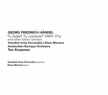 SACD Georg Friedrich Händel: 'Tu Fedel? Tu Costante?' HWV 171a And Other Italian Cantatas