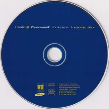 CD Georg Friedrich Händel: Wassermusik = Water Music