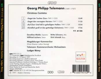 CD Georg Philipp Telemann: Christmas Cantatas