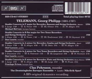 CD Drottningholms Barockensemble: Complete Double Concertos With Recorder