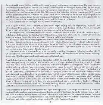 CD Georg Philipp Telemann: Harmonischer Gottes-Dienst, Volume 4: The Cantatas For Middle Voice, Transverse Flute And Basso Continuo I